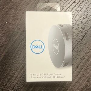 Dell Silver 6-in-1 USB-C Multiport Adapter